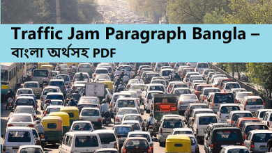 Traffic Jam Paragraph Bangla – বাংলা অর্থসহ PDF